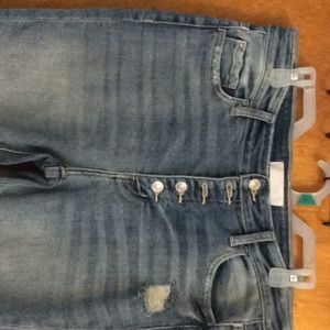 Vervet skinny leg, distressed jeans, 14